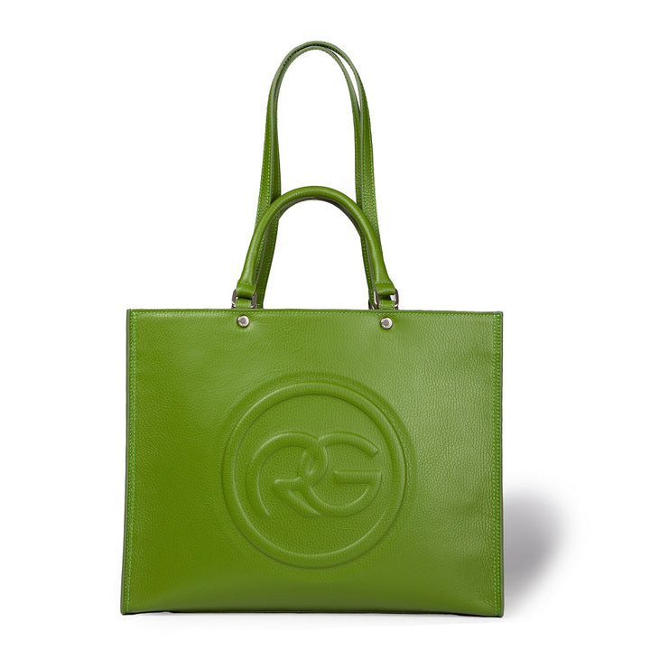 Roberta Gandolfi Roberta Pelle Large Borsa a mano in pelle con doppi spallacci per essere portata a spalla e tramezza