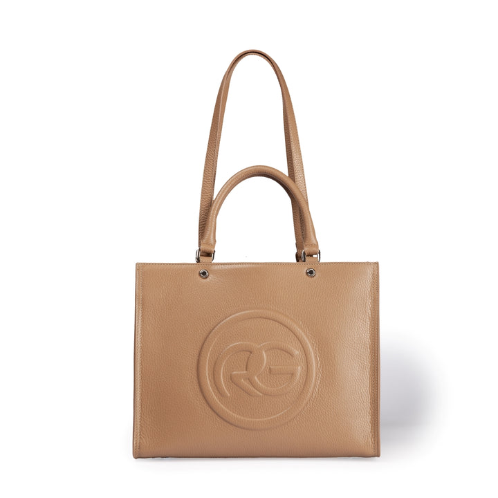 Roberta Gandolfi Roberta Pelle medium Borsa a mano in pelle con doppi spallacci per essere portata a spalla e tramezza