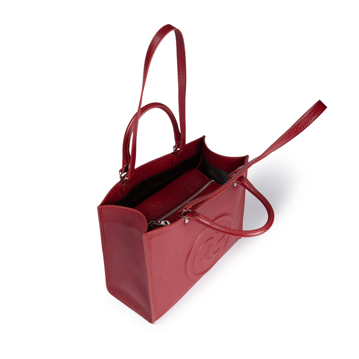 Roberta Gandolfi Roberta Pelle Medium Borsa A Mano In Pelle Con Doppi Spallacci Per Essere Portata A Spalla E Tramezza