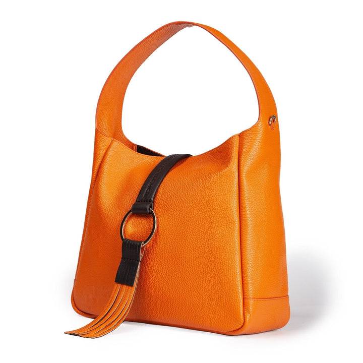 Roberta Gandolfi Samanta Hobo Midi Borsa A Spalla In Pelle Con Tramezza Interna