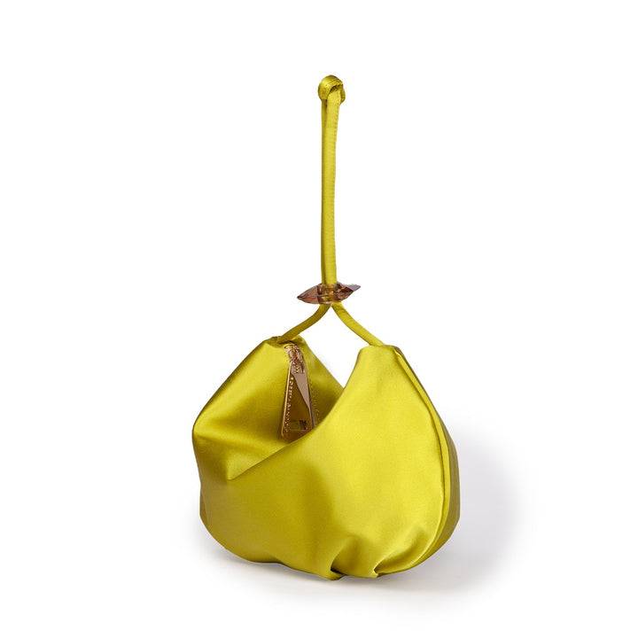 Roberta Gandolfi Sirenetta Baguette In Raso Di Seta Con Elemento Gioiello