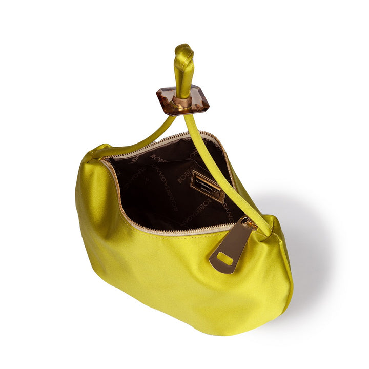 Roberta Gandolfi Sirenetta Baguette In Raso Di Seta Con Elemento Gioiello