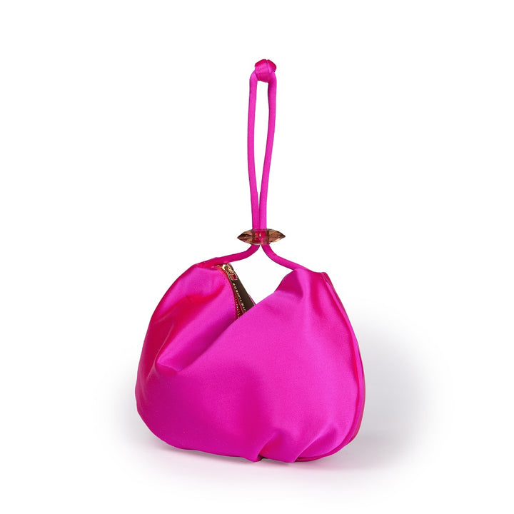 Roberta Gandolfi Sirenetta Baguette In Raso Di Seta Con Elemento Gioiello