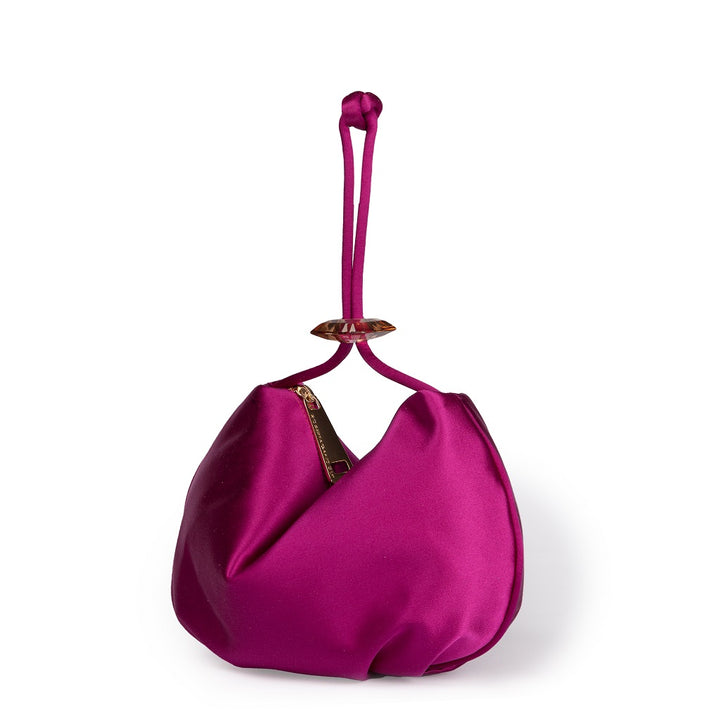 Roberta Gandolfi Sirenetta Baguette In Raso Di Seta Ed Elemento Gioiello