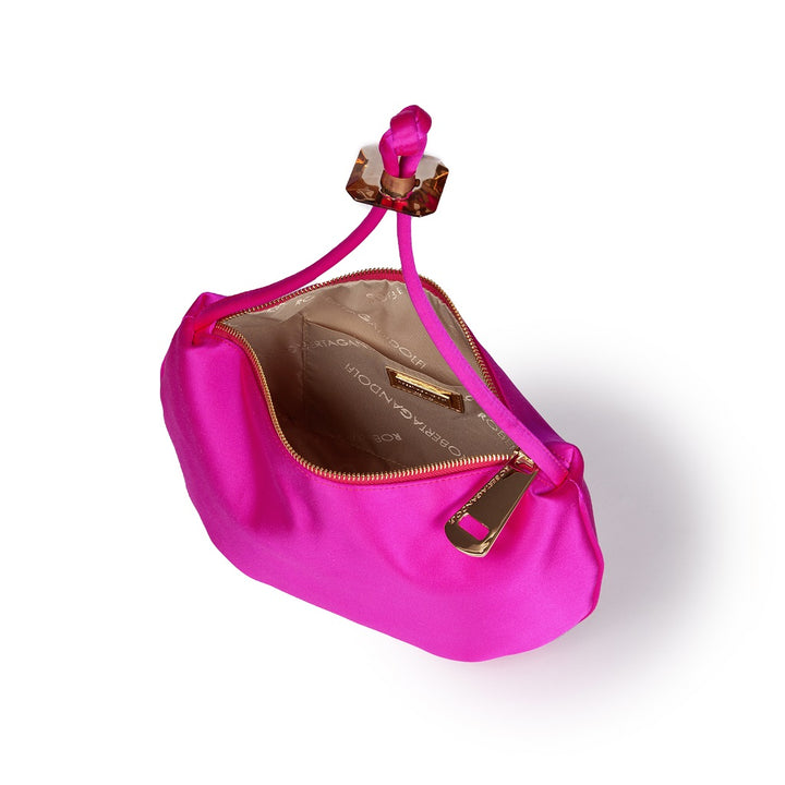 Roberta Gandolfi Sirenetta Baguette In Raso Di Seta Ed Elemento Gioiello