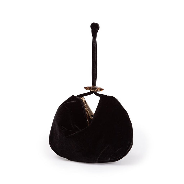 Roberta Gandolfi Sirenetta Baguette In Velluto Di Seta Ed Elemento Gioiello