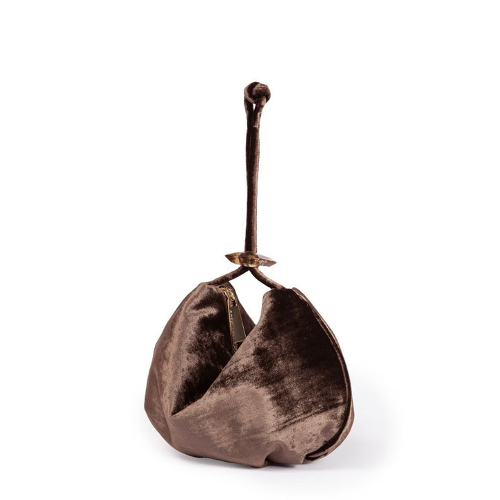 Roberta Gandolfi Sirenetta Baguette In Velluto Di Seta Ed Elemento Gioiello