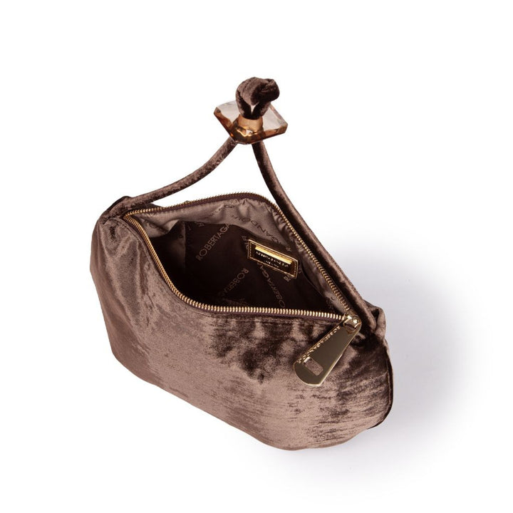 Roberta Gandolfi Sirenetta Baguette In Velluto Di Seta Ed Elemento Gioiello