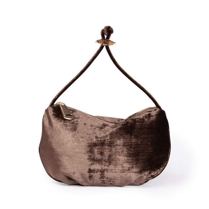 Roberta Gandolfi Sirenetta baguette in velluto di seta ed elemento gioiello