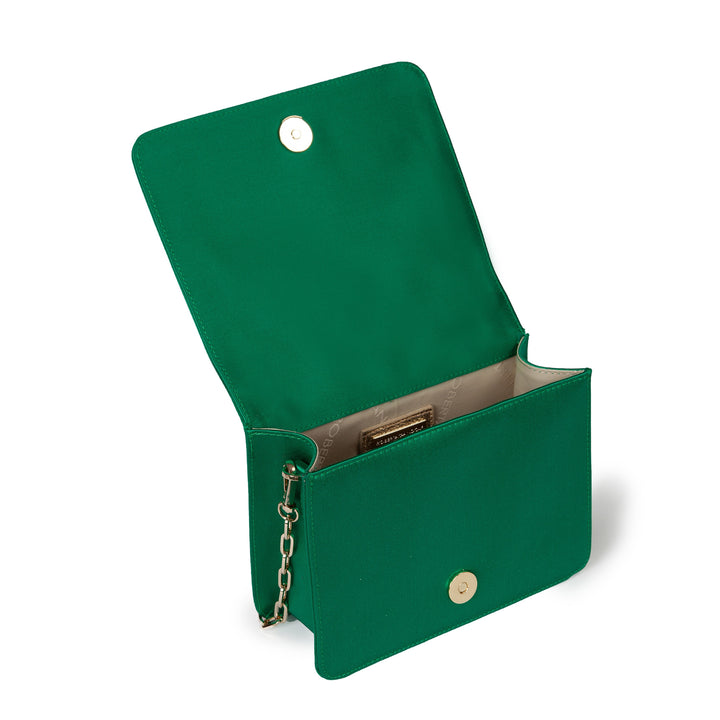 Roberta Gandolfi Sirenetta Mini Bag In Raso Di Seta E Manico Gioiello