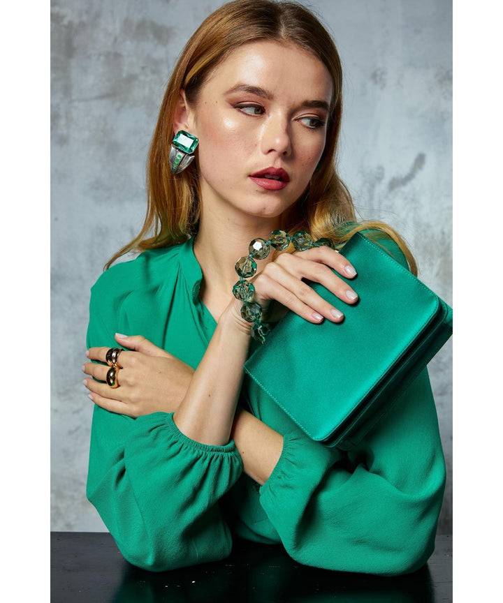 Roberta Gandolfi Sirenetta Mini Bag In Raso Di Seta E Manico Gioiello