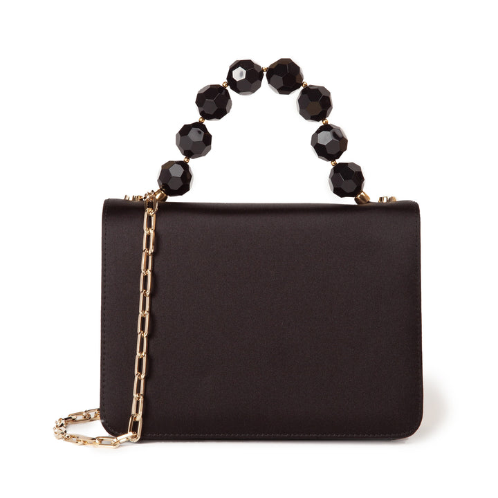 Roberta Gandolfi Sirenetta Mini bag in raso di seta e manico gioiello