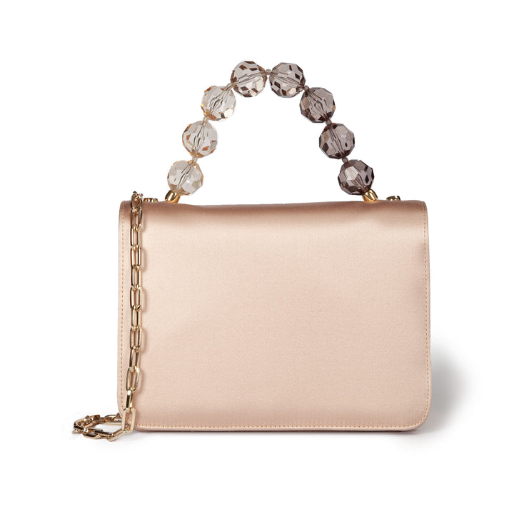 Roberta Gandolfi Sirenetta Mini bag in raso di seta e manico gioiello