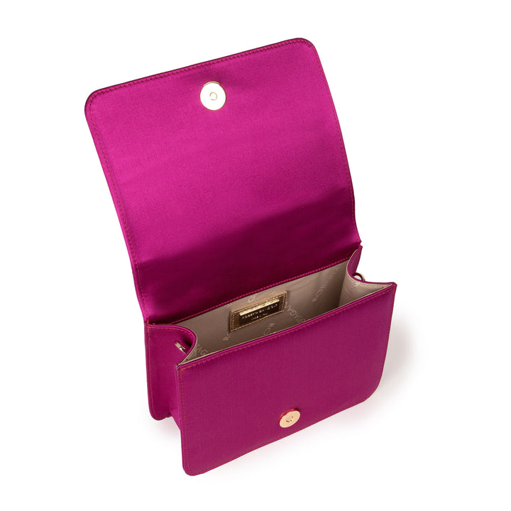 Roberta Gandolfi Sirenetta Mini Bag In Raso Di Seta E Manico Gioiello