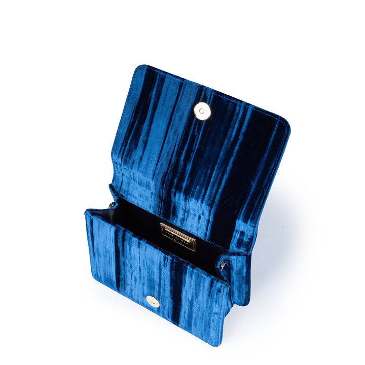 Roberta Gandolfi Sirenetta Mini Velluto Plissè E Manico Gioiello