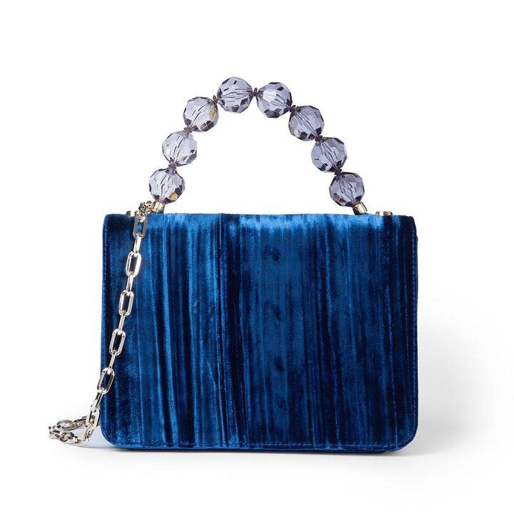 Roberta Gandolfi Sirenetta Mini Velluto Plissè e manico gioiello