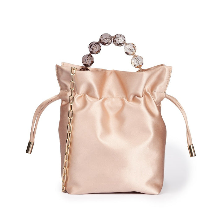 Roberta Gandolfi Sirenetta Tulip mini secchiello in raso di seta e manico gioiello