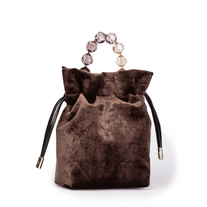 Roberta Gandolfi Sirenetta Tulip Velluto Di Seta E Manico Gioiello