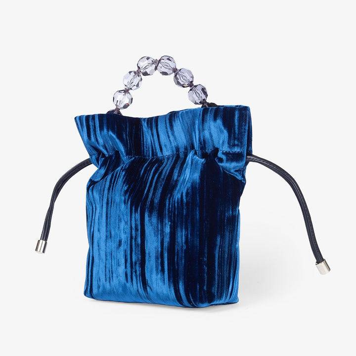 Roberta Gandolfi Sirenetta Tulip Velluto Plissè E Manico Gioiello