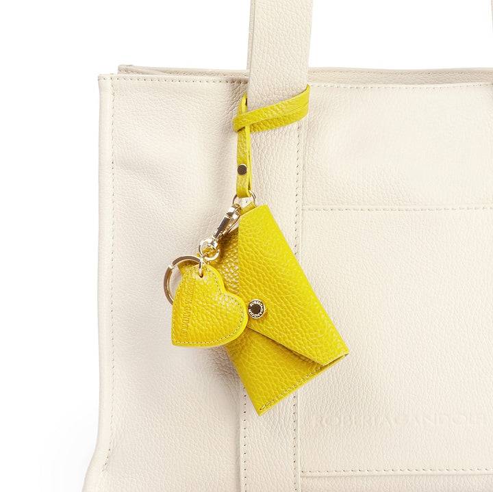 Roberta Gandolfi Tessa Shopping In Pelle Con Charms Colorato E Pratica Tasca Esterna