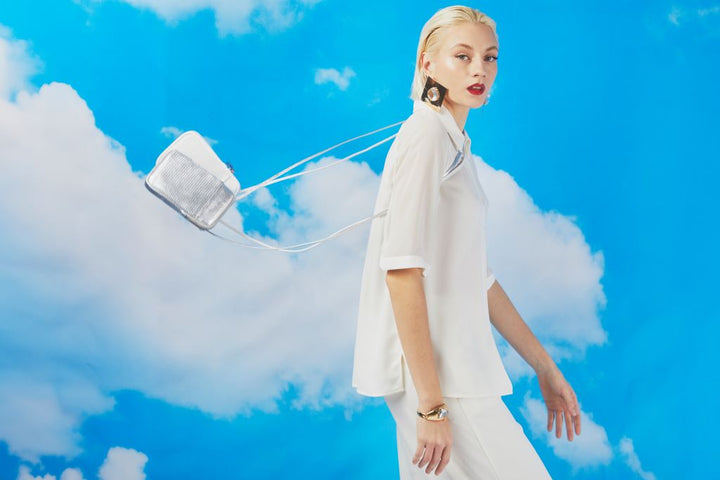 Roberta Gandolfi Yuma Phone Holder In Pelle Di Vitello Con Tracolla Staccabile E Regolabile E Tasca Esterna