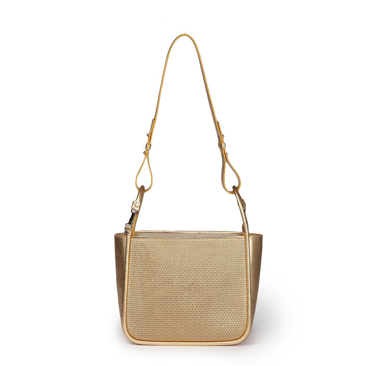 Roberta Gandolfi Yuma Small 3 In 1 Borsa A Mano In Pelle Trasformabile Con Tracolla Staccabile