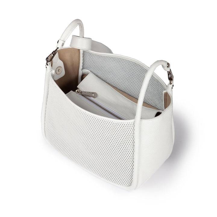 Roberta Gandolfi Yuma Small 3 In 1 Borsa A Mano In Pelle Trasformabile Con Tracolla Staccabile