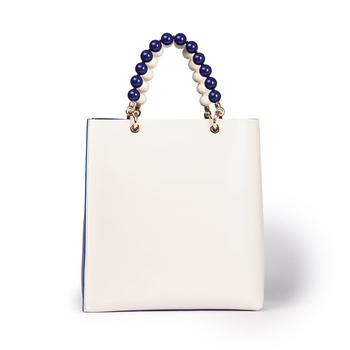 Roberta Gandolfi Zoe Tote Bag In Pelle Bicolor E ManicI Gioiello