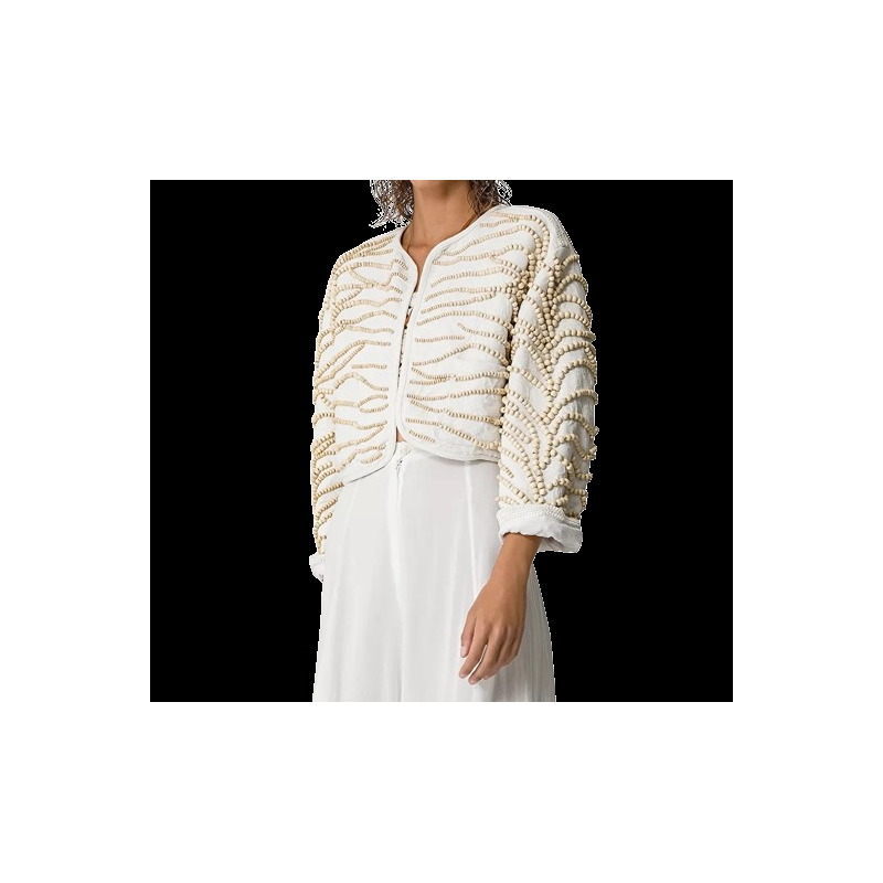 Roberto Fanella Forte_forte Giacca Jacquard Cotone Macramè