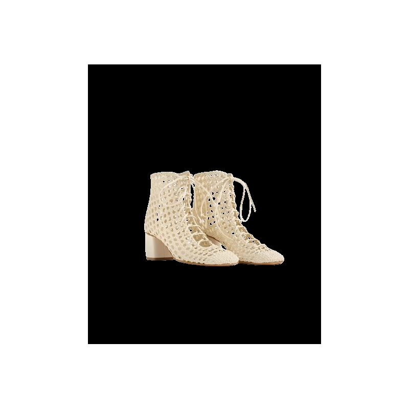Roberto Fanella Forte_forte Hand-woven Chic Ankle Boots