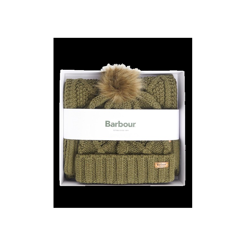 Roberto Fanella barbour set sciarpa+cappello