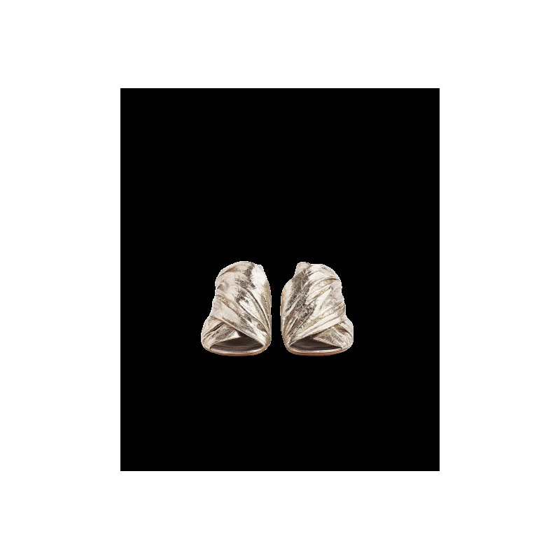 Roberto Fanella Forte_forte Sandalo Craquelé Lamé