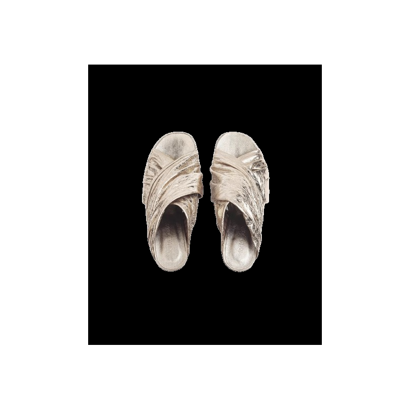 Roberto Fanella Forte_forte Sandalo Craquelé Lamé