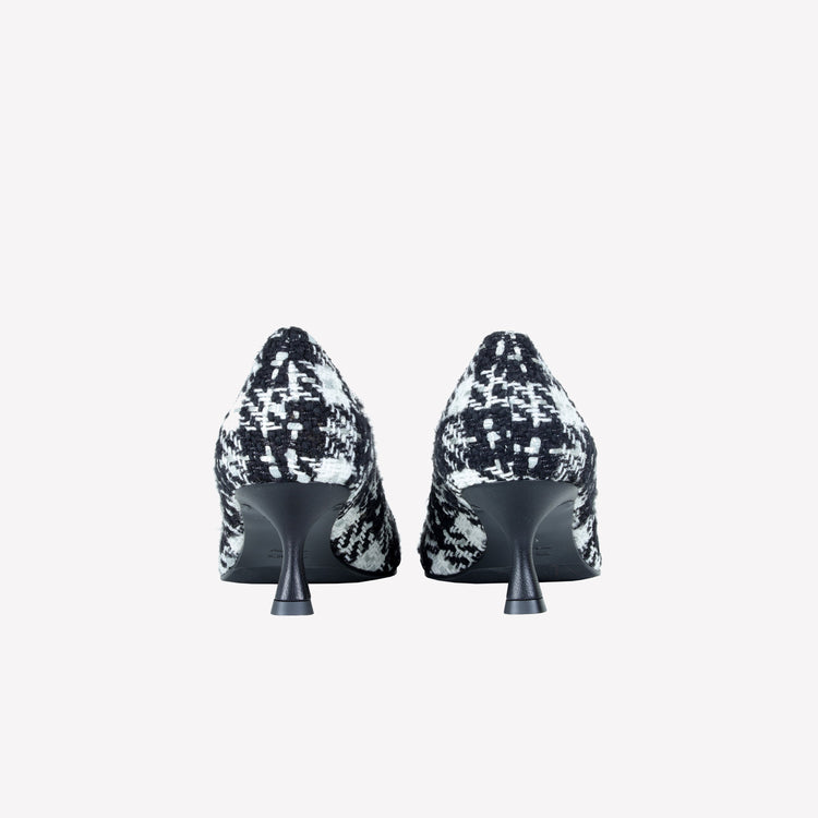 Roberto Festa DECOLLETE’ IN TWEED CON FILI LUREX E FIBBIA CON CRISTALLI BAGUETTE ONLY