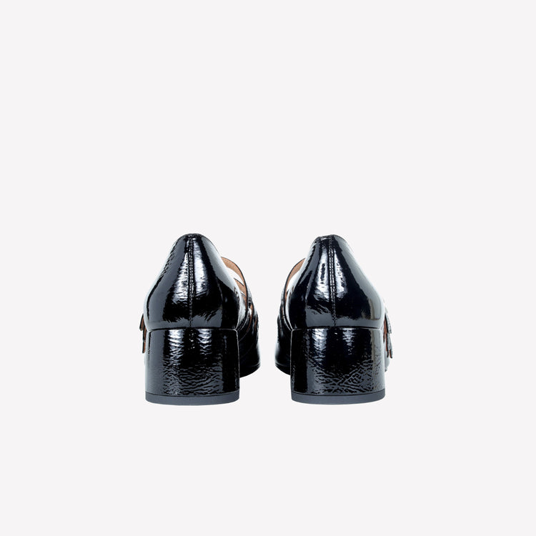 Roberto Festa DECOLLETE’ MARY JANE IN VERNICE NERA CON CINTURINI CIRCE