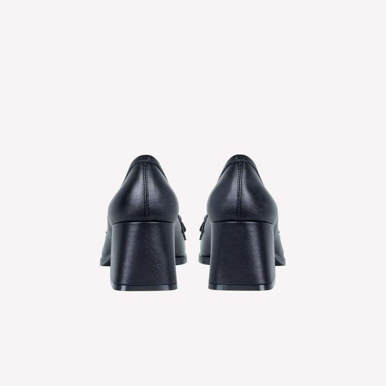 Roberto Festa MOCASSINO IN NAPPA NERO CON ACCESSORIO PERLA GERT