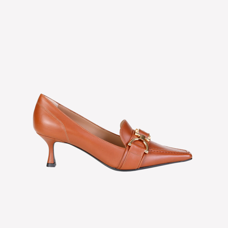 Roberto Festa MOCASSINO IN VITELLO COGNAC CON MORSETTO KESY Roberto Festa MOCASSINO IN VITELLO COGNAC CON MORSETTO KESY