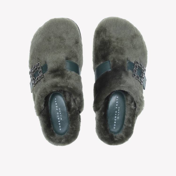 Roberto Festa MULES IN MONTONE BOSCO CON FIBBIA CRISTALLI MARCUS