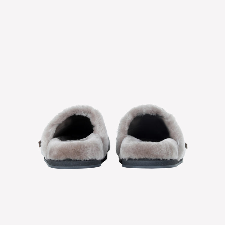 Roberto Festa MULES IN MONTONE NUTRIA CON FIBBIA CRISTALLI MARCUS