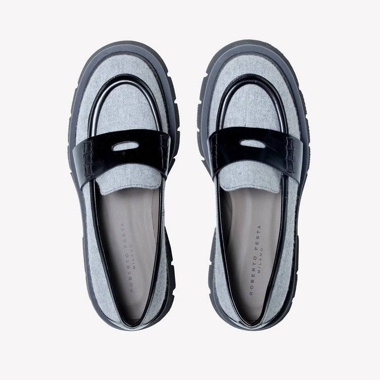 Roberto Festa MOCASSINO IN TESSUTO LANA ALIAH