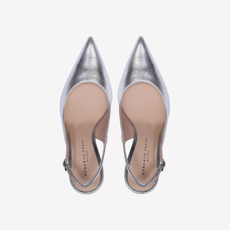 Roberto Festa SLINGBACK IN LUXOR SILVER LAVINIA