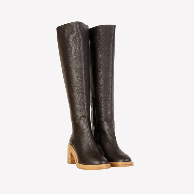 Roberto Festa STIVALE IN VITELLO BOTTALATO TESTA DI MORO TANNERY