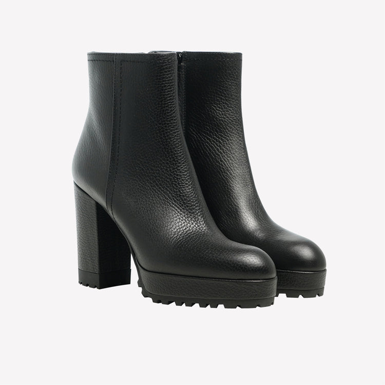 Roberto Festa STIVALETTO CON PLATEAU IN VITELLO NERO ALLA