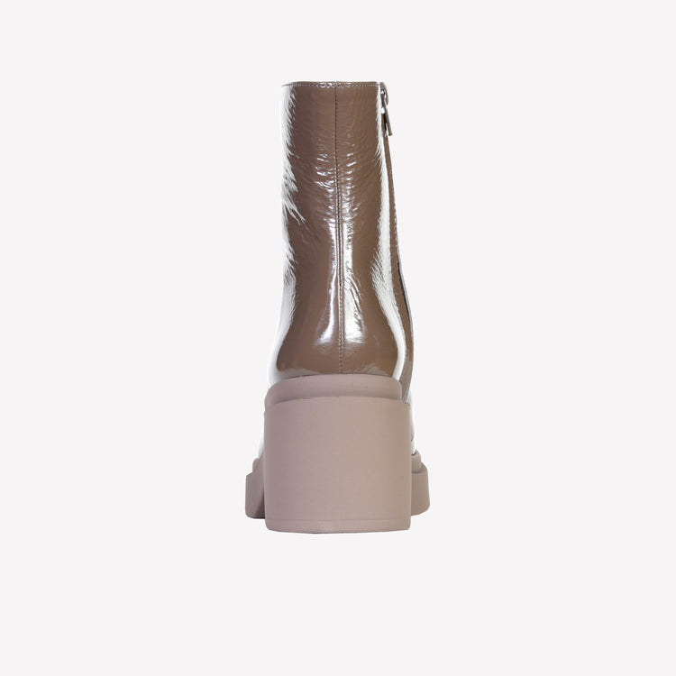 Roberto Festa STIVALETTO IN PELLE VERNICIATA TORTORA CHLOE