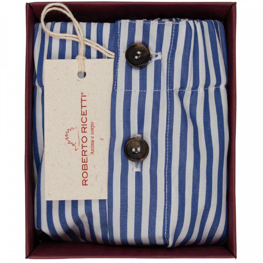 Roberto Ricetti BOXER COULOTTE DONNA - RIGA CLASSICA BLU