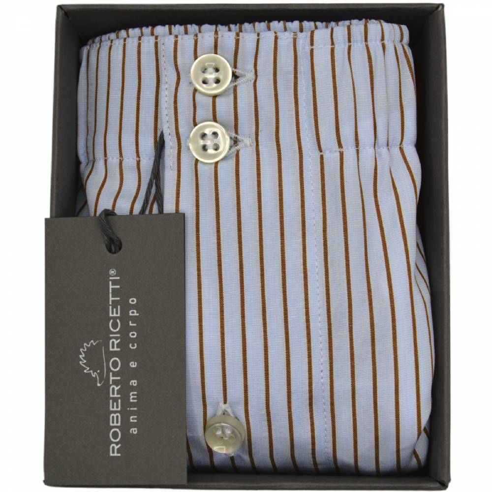 Roberto Ricetti BOXER DB1 SUPPORT - AZZURRO RIGA TABACCO Roberto Ricetti BOXER DB1 SUPPORT - AZZURRO RIGA TABACCO