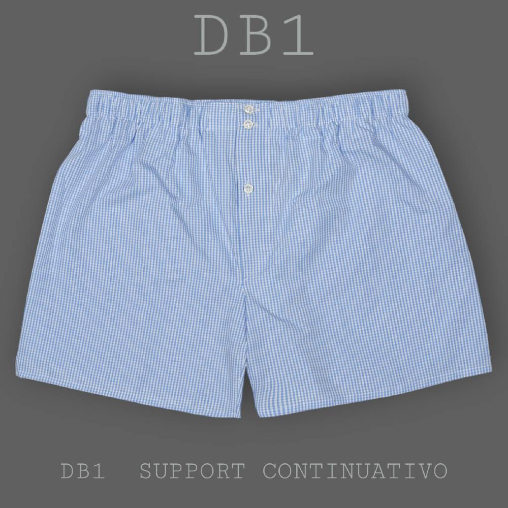 Roberto Ricetti BOXER DB1 SUPPORT - BASIC - CONTINUATIVO - VICHY AZZURRO