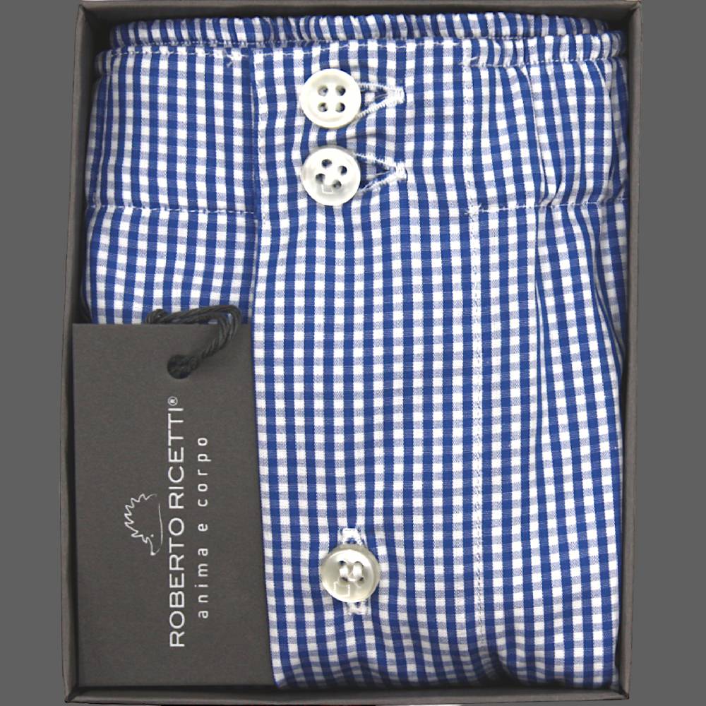 Roberto Ricetti BOXER DB1 SUPPORT - BASIC - CONTINUATIVO - VICHY BLU