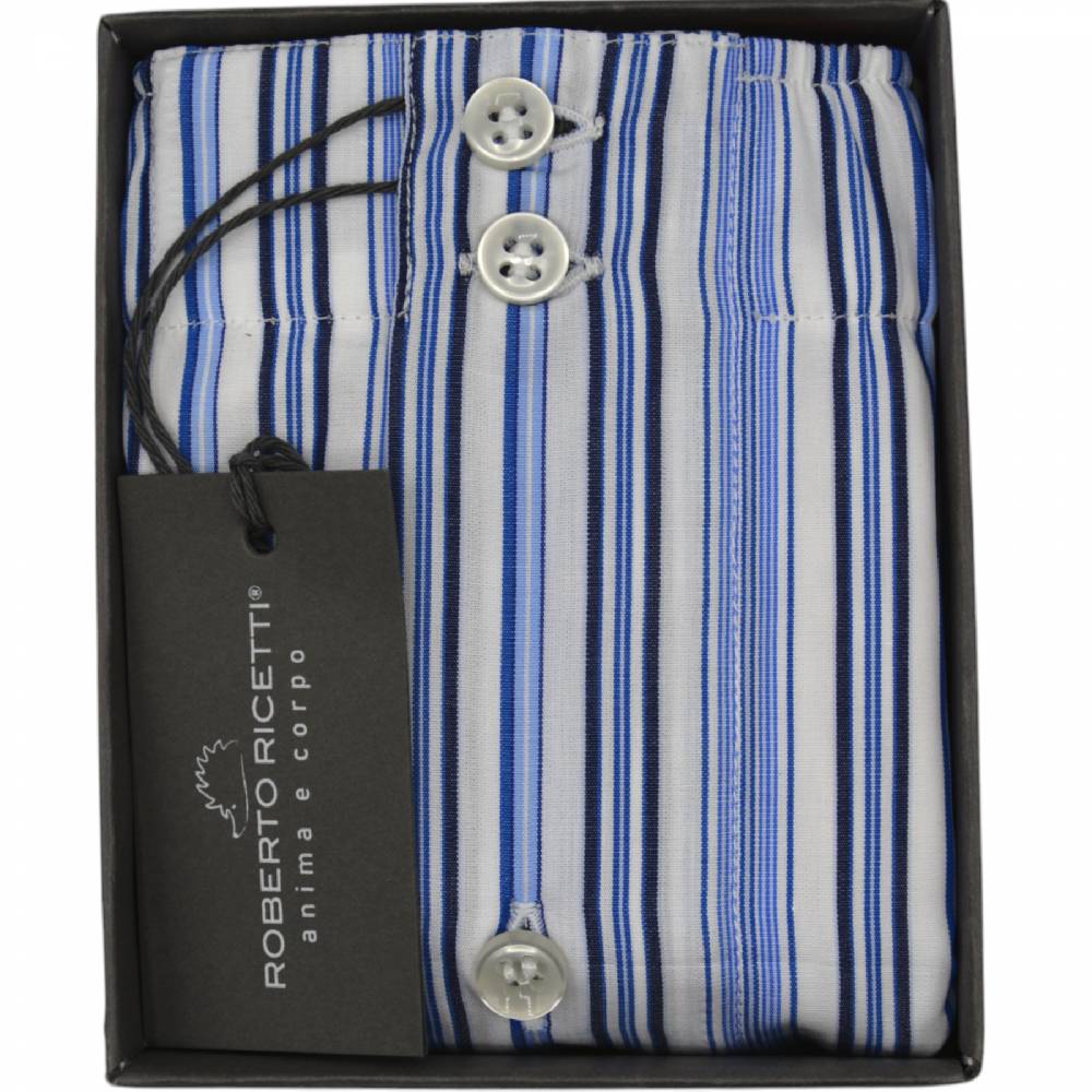 Roberto Ricetti BOXER DB1 SUPPORT - MULTIRIGA BLU BIANCA E AZZURRA