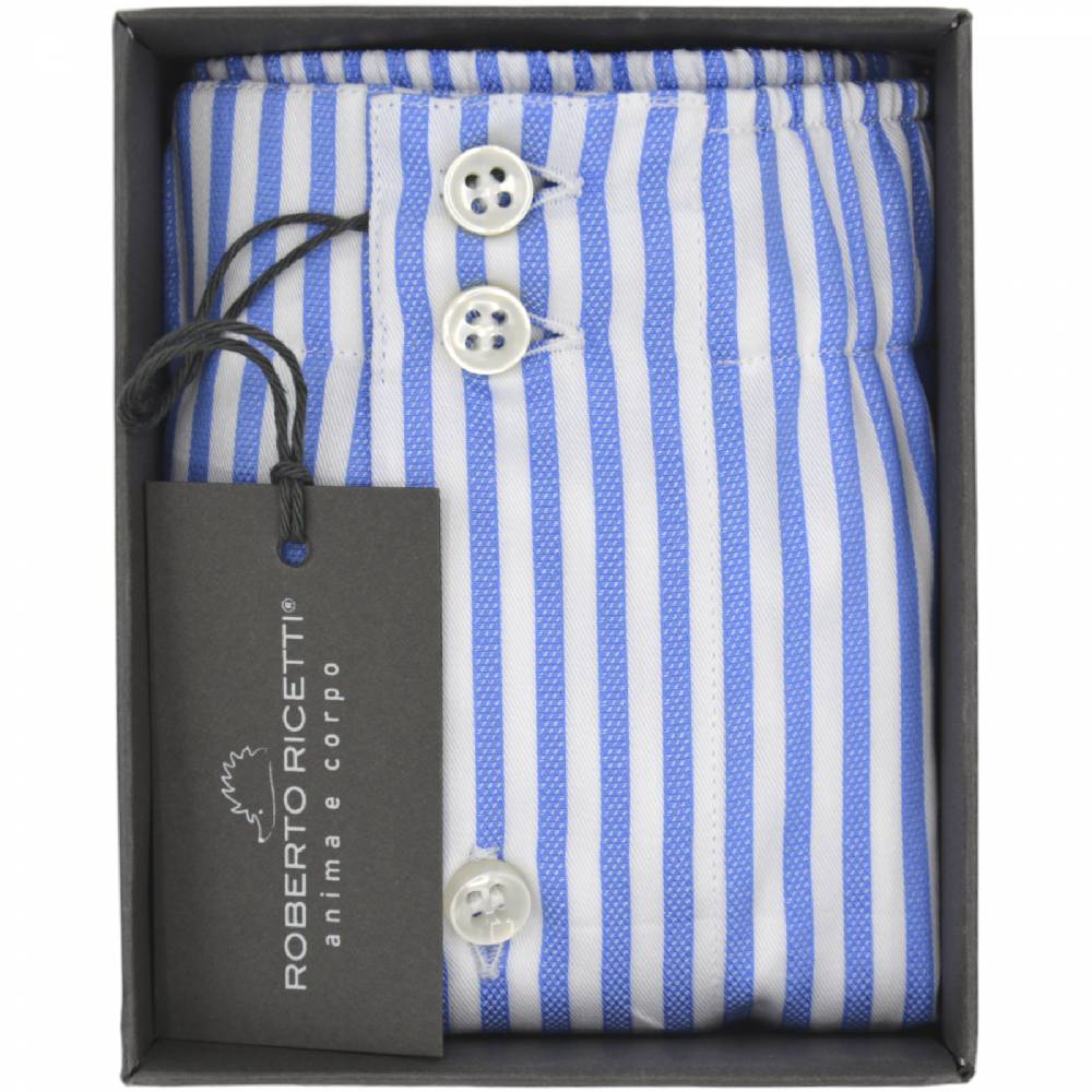 Roberto Ricetti BOXER DB1 SUPPORT - RIGA BIANCA E BLU